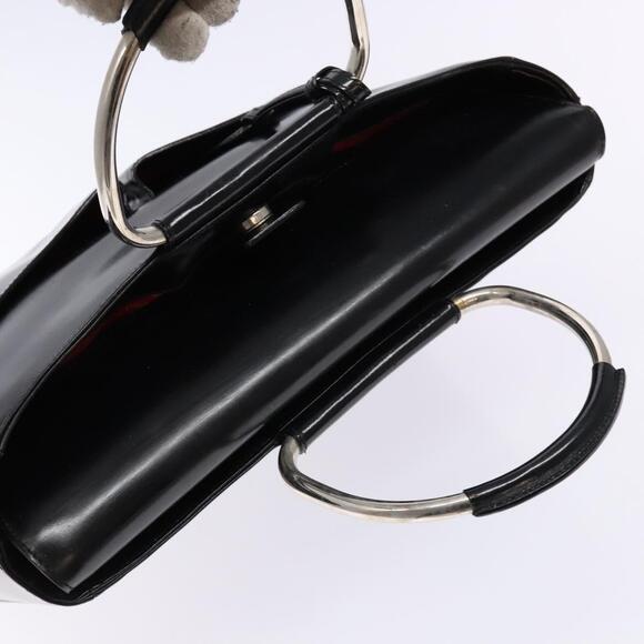 GUCCI Hand Bag Enamel Black Silver 002 2865 002 2865 - Picture 6 of 13